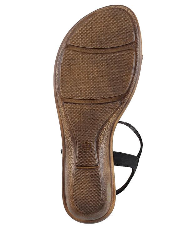 Mochi Black Wedges Sandals Price in India- Buy Mochi Black Wedges Sandals Online at Snapdeal