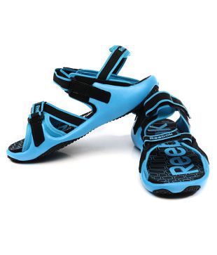 reebok blue floater sandals