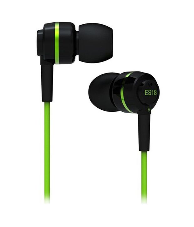 Soundmagic ES18 In Ear Earphones (Green/Black ) Buy Soundmagic ES18