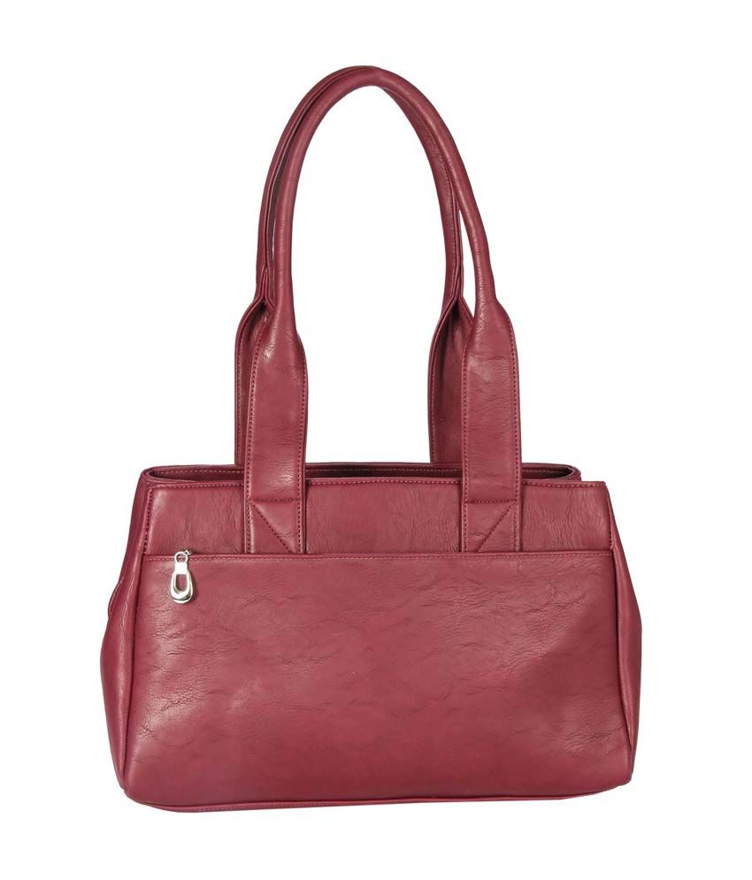 Elvine Fashionable Purple Pu Ladies Hand Bag With Zipper Closure - Buy ...