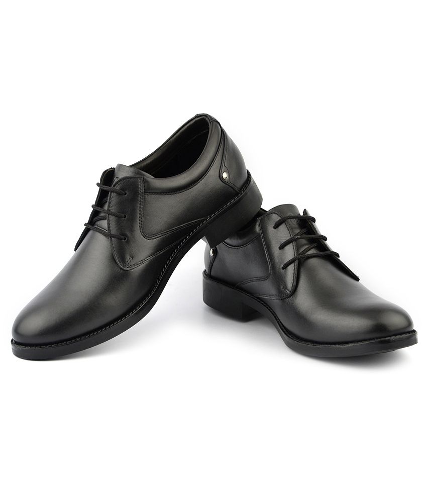 lee cooper black formal shoes