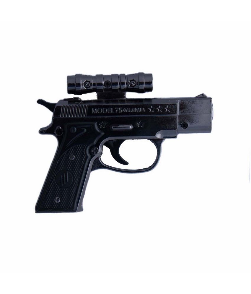     			Tootpado Windproof Cigarette Gas Lighter - Gun With Led Light (grey)