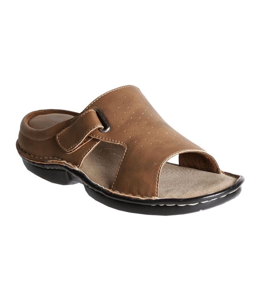 KHADIM Softouch Brown Strap-on Comfort Sandals - Buy KHADIM Softouch ...