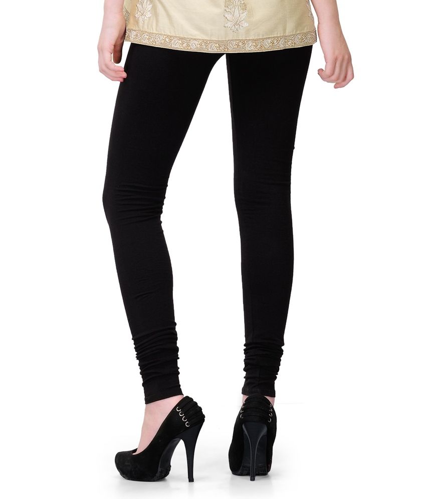 Klick Black CottonLycra Legging Price in India Buy Klick Black