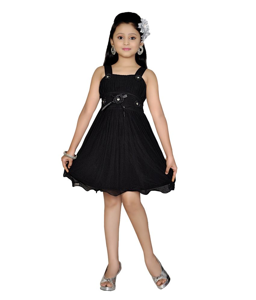 Jazzup Sleeveless Black Color Dress For Kids - Buy Jazzup Sleeveless ...