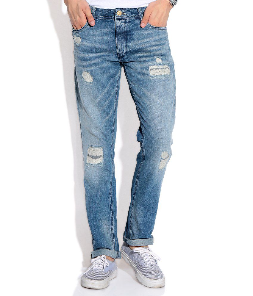 Minimaal Malaise Ontembare Jack & Jones Blue Slim Jeans - Buy Jack & Jones Blue Slim Jeans Online at  Best Prices in India on Snapdeal