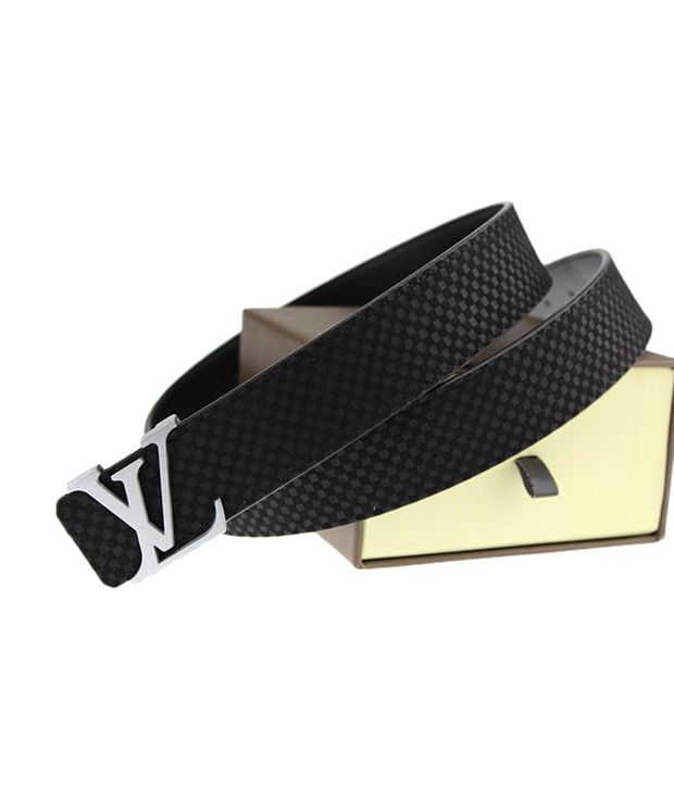 Louis Vuitton Luxery Small Checks Belt - Buy Louis Vuitton Black Luxery Small Belt Online at Best Prices in India on Snapdeal