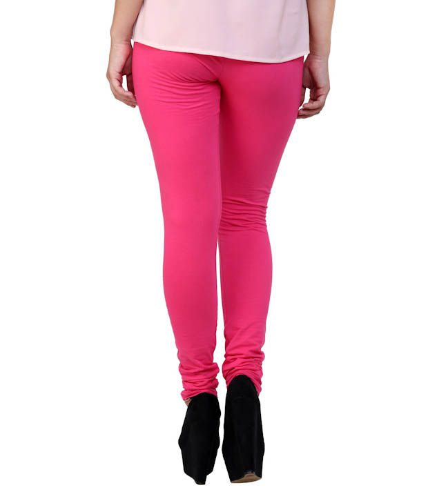 Anekaant Rani Pink Cotton Lycra Leggings Price in India - Buy Anekaant ...
