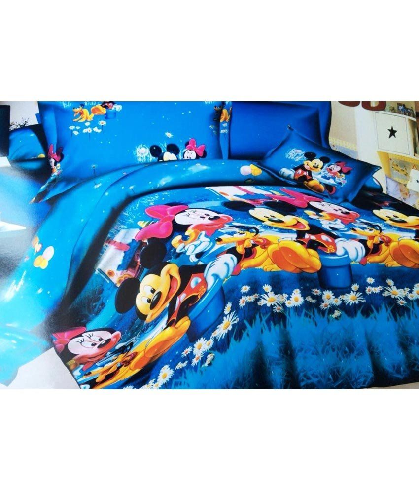 double bed sheet cartoon 3d