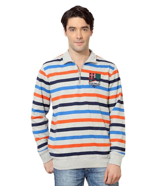 peter england grey sweatshirt