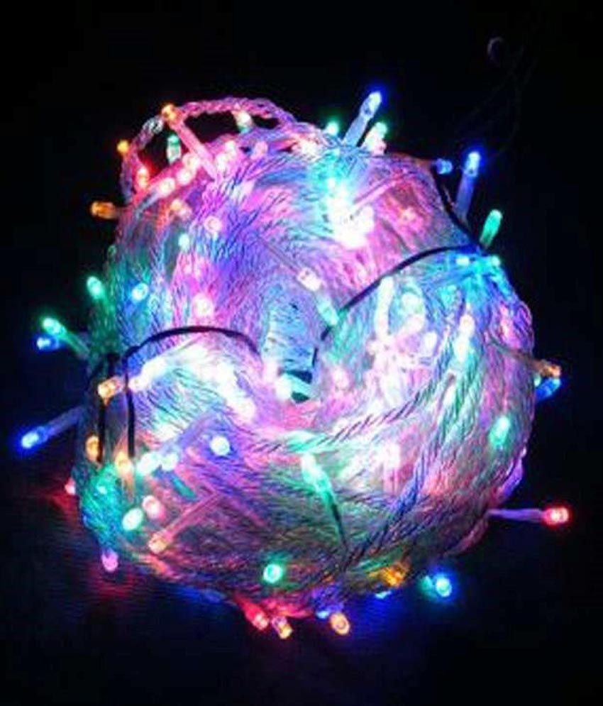 Jin Decorative MULTI COLOR LED Lights 20 Metre Long with 8 Functions