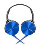 Sony MDR-XB450/LQ(IN) On-Ear Extra Bass(XB) Headphones (Blue) Without Mic 165gms