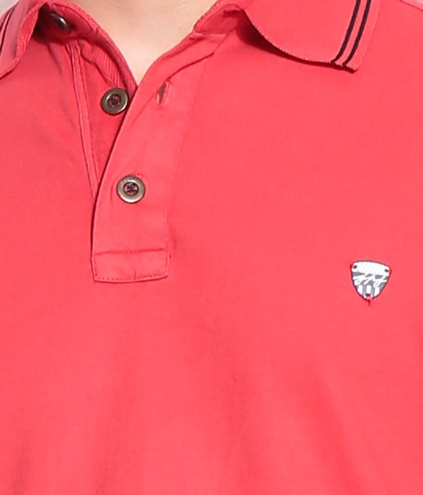 John Players Red Polo T-Shirt - Buy 