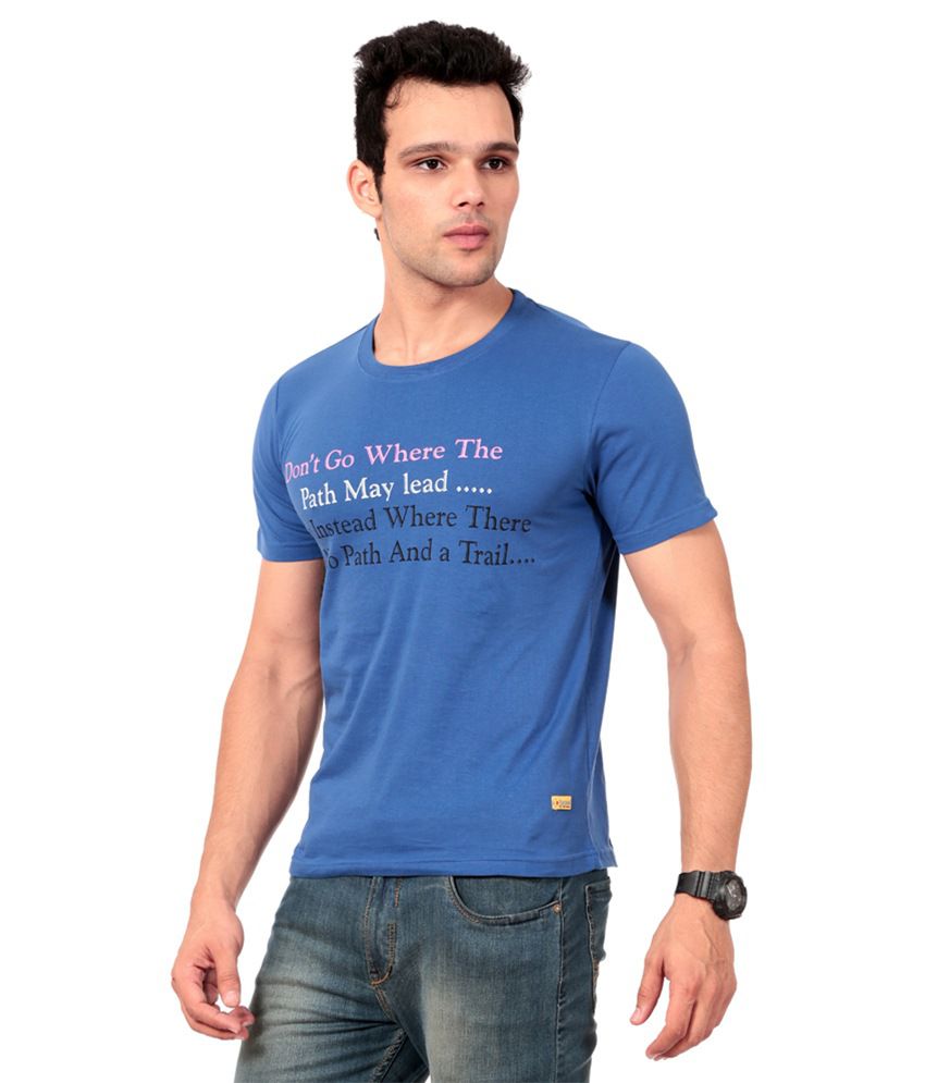 Texco Blue T-shirt For Men - Buy Texco Blue T-shirt For Men Online at ...