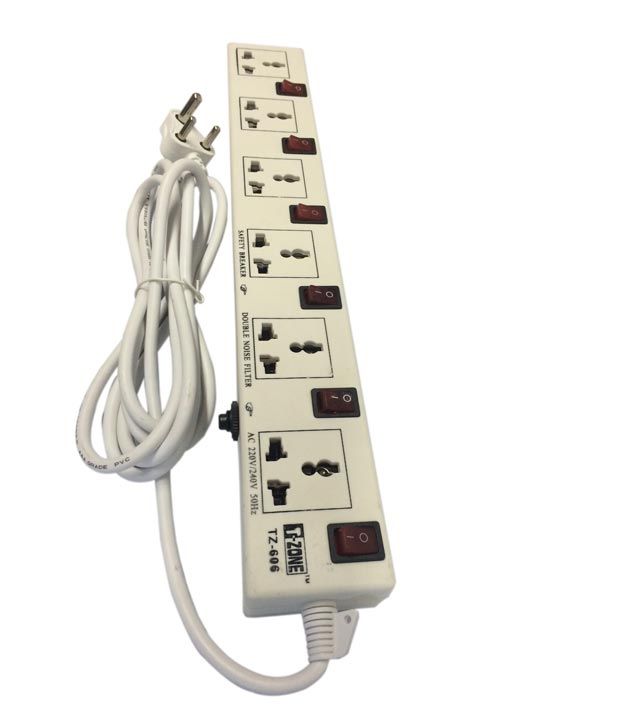 Buy 6 Way Multipurpose Surge Protection 3 Yard Long Extension Box