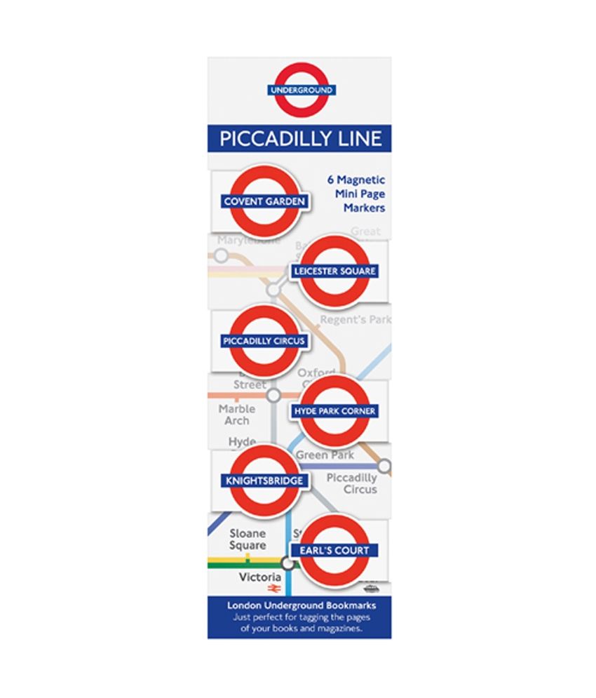 If By Chitra London Underground Mini Bookmark Piccadilly