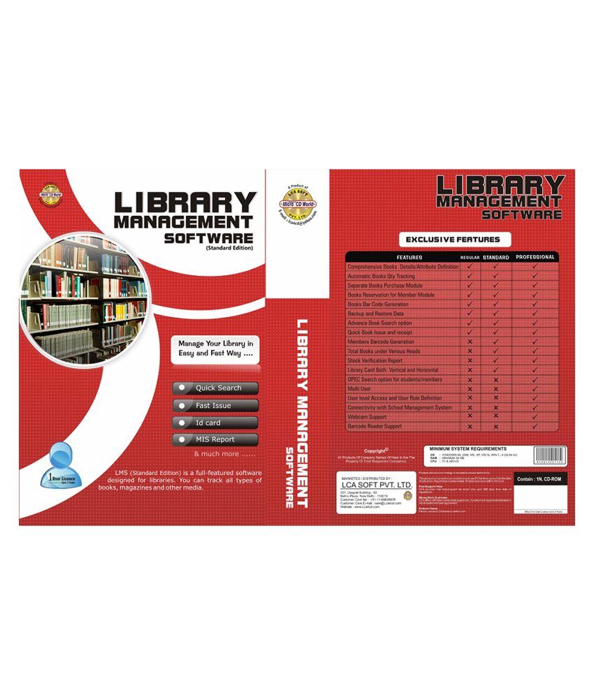 Lca Soft Pvt Ltd Library Management Software (standard Edtion) - Buy