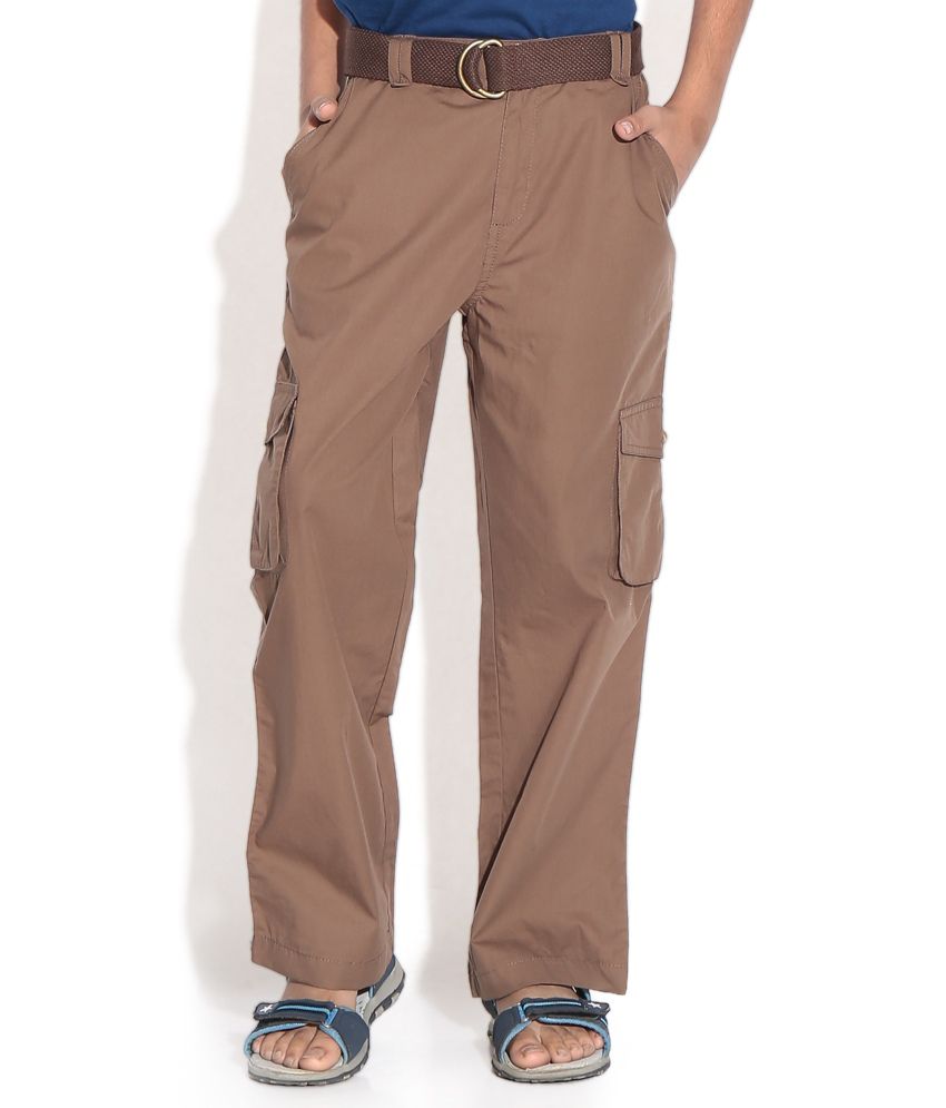 Shoppertree Brown Cargo Pant For Kids Buy Shoppertree Brown Cargo