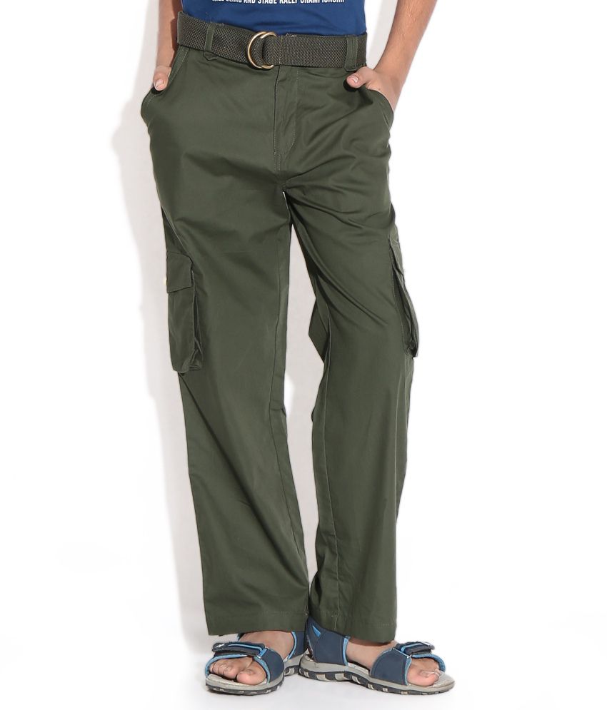 ShopperTree Military Green Cargo Pant For Kids - Buy ShopperTree ...