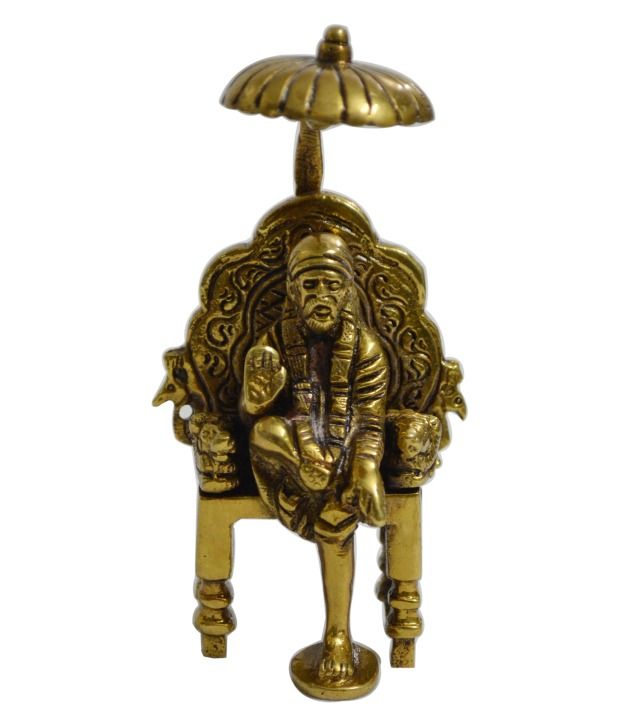     			Frestol Golden Brass Sai Baba Idol