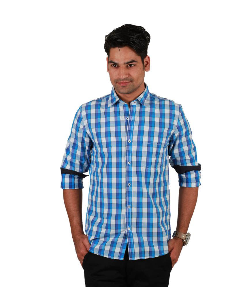 Ivoc Blue Casuals Shirt - Buy Ivoc Blue Casuals Shirt Online at Best ...