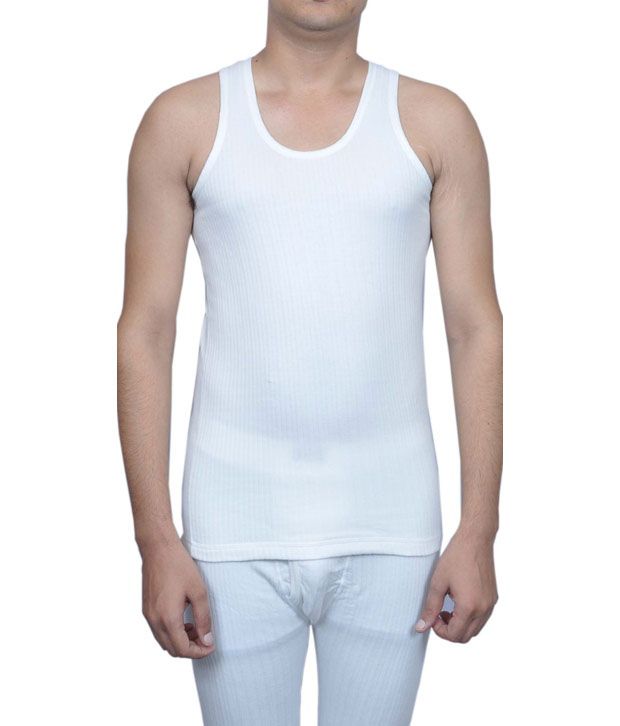 Neva Quilt White Modal Base Premium Thermal Sando Vest