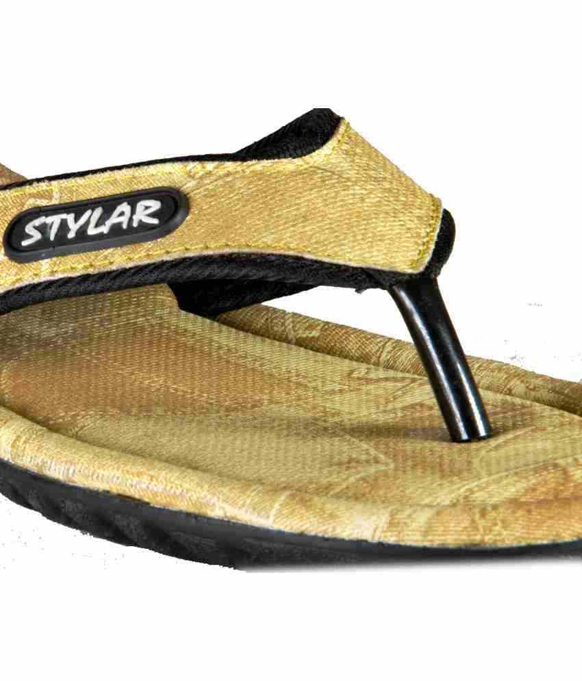 tan flip flops mens