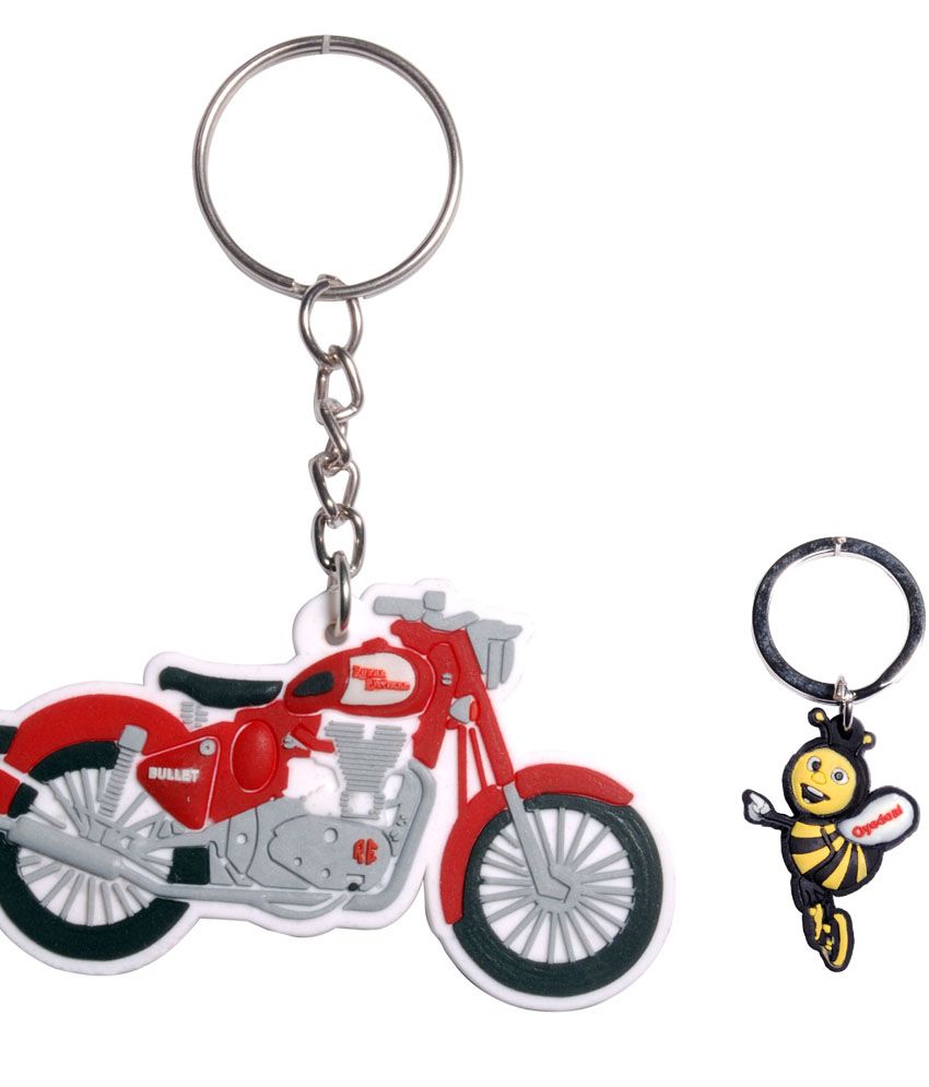 royal enfield bike shape keychain