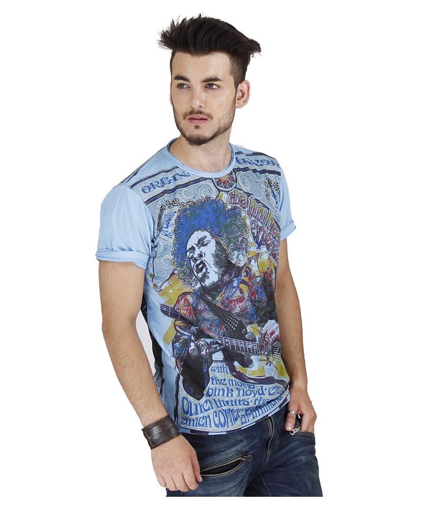 mirror tees mulitcolour jimi printed cotton t mirror tees mulitcolour jimi printed cotton t