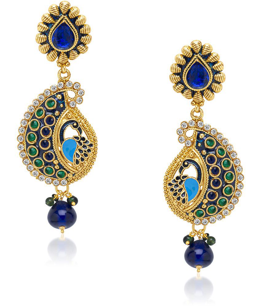 Vk Jewels Incredible Mayur Coloured Bead Earring Set - Buy Vk Jewels ...