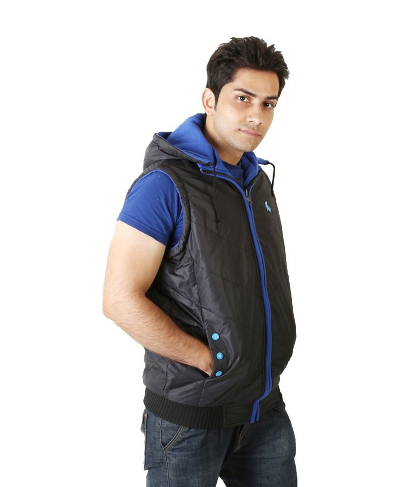 Nomkler Sleeveless Nylon Reversible Rib Jacketblack Buy Nomkler