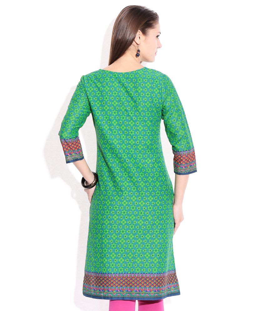 lemon green colour kurti