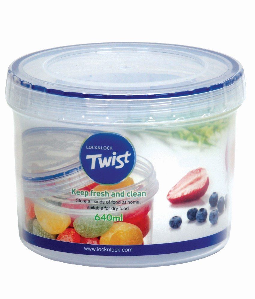 Lock&lock Twist Polypropylene (pp) Twist Container: Buy Online at Best ...