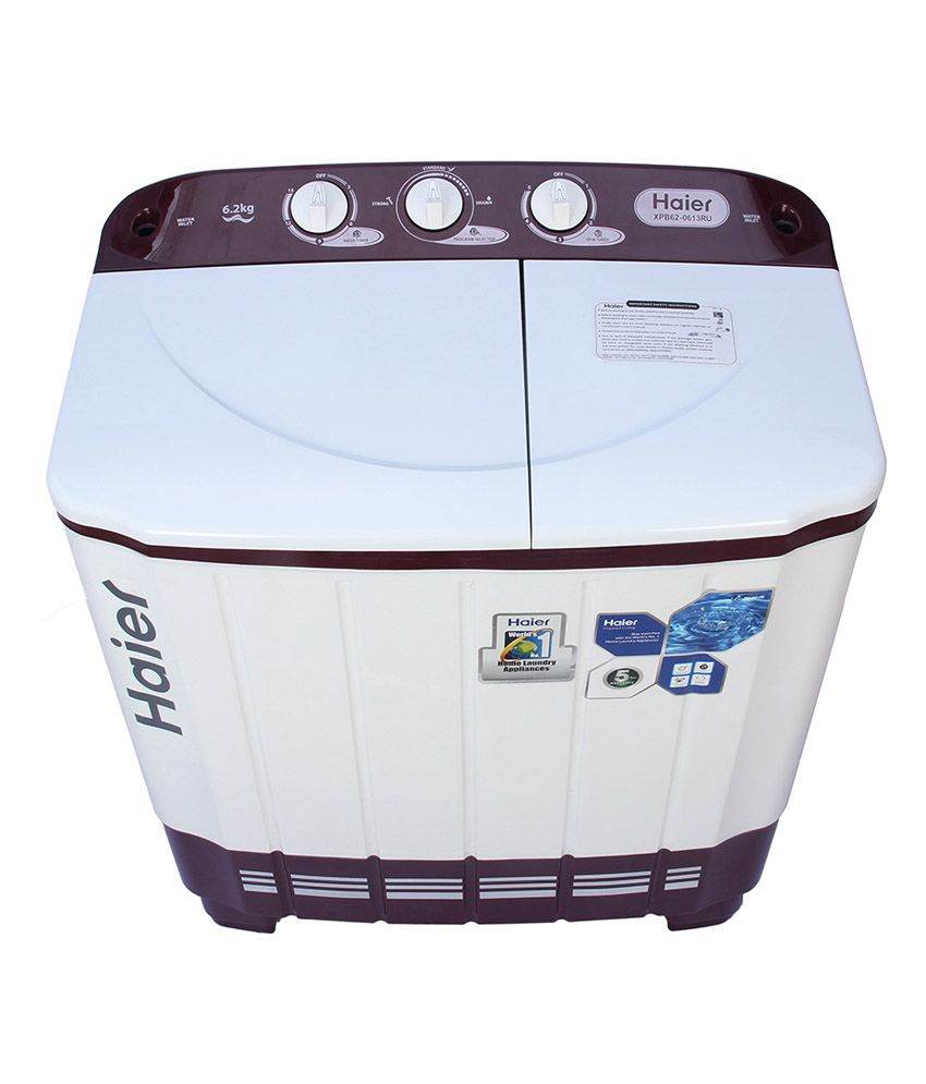 Haier 6.2 Kg XPB 620613RU Semi Automatic Top Load Washing Machine Ruby