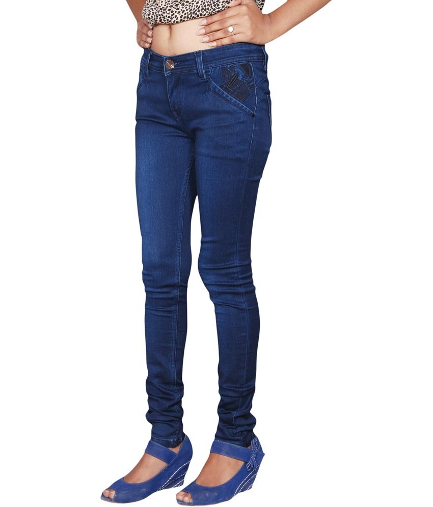 navy cotton jeans