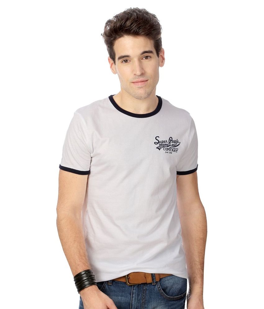 People White Cotton Tshirt Buy People White Cotton Tshirt Online at