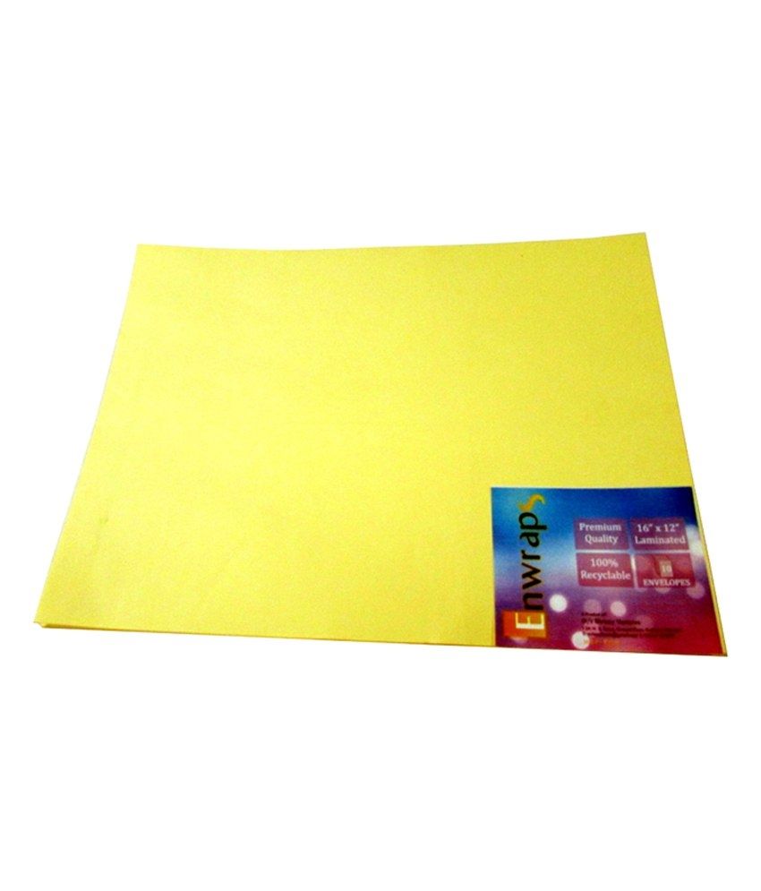 Enwraps Premium Laminated Envelopes ( 16 Inch X 12 Inch) Pack Of