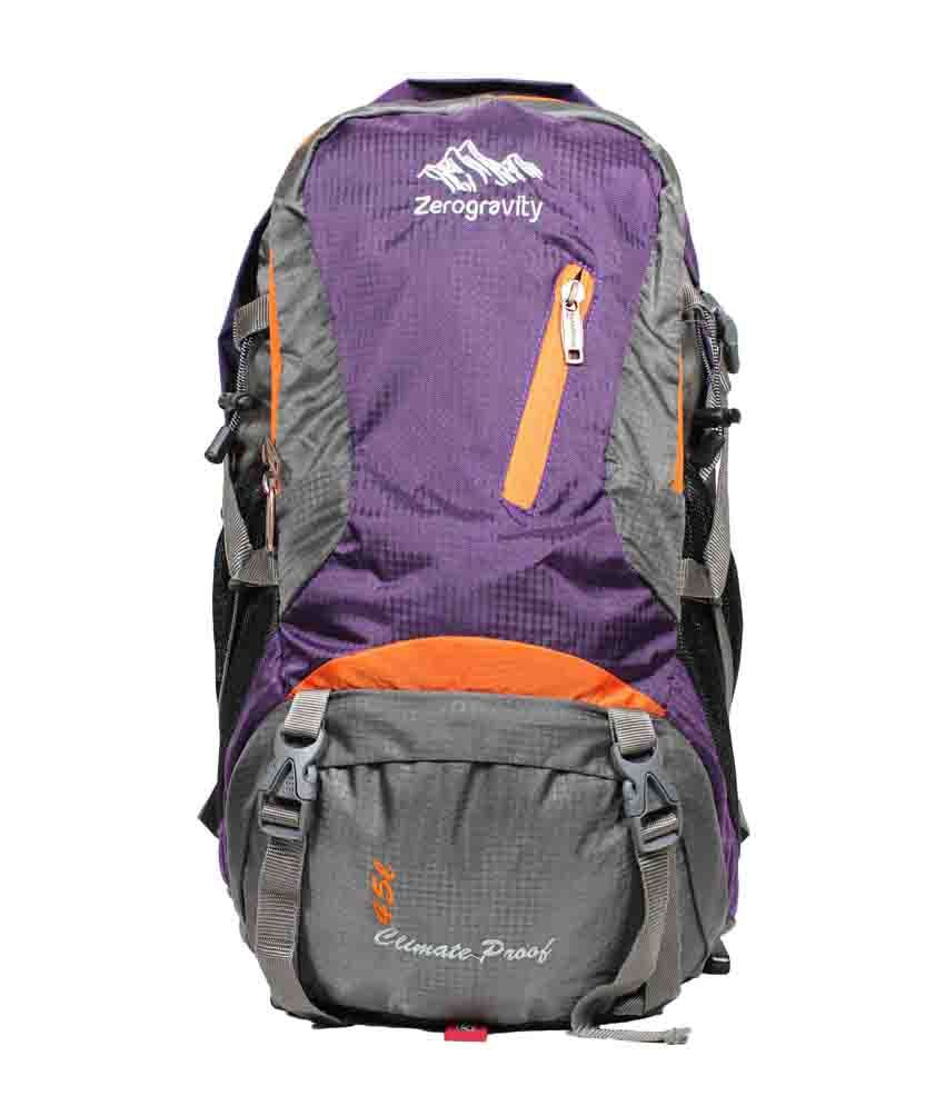 Zero Gravity Climate Proof 7112 Rucksack Travel Backpack 45l Purple ...