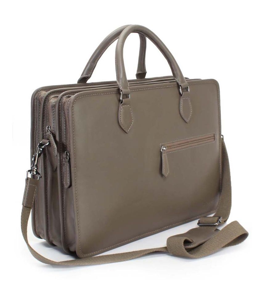 Brune Olive Leather Briefcase Buy Brune Olive Leather Briefcase Online at Low Price Snapdeal