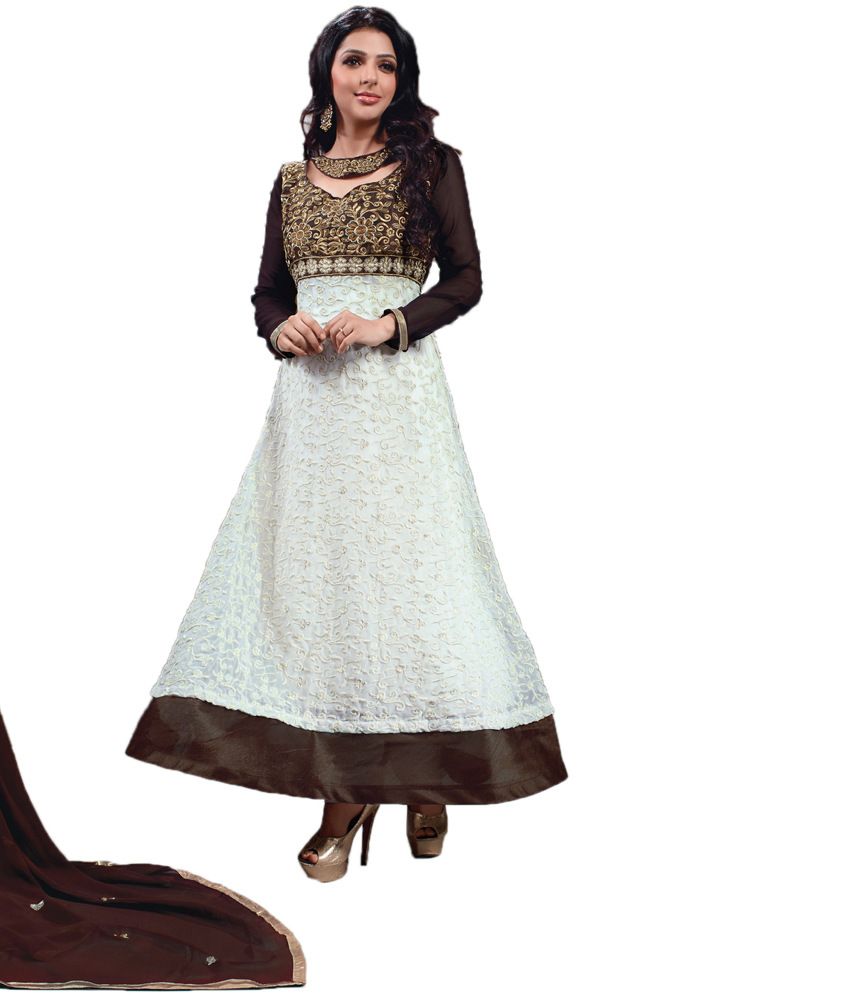 white party wear frock
