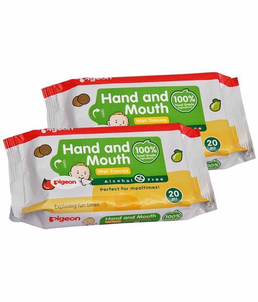 pigeon hand and mouth