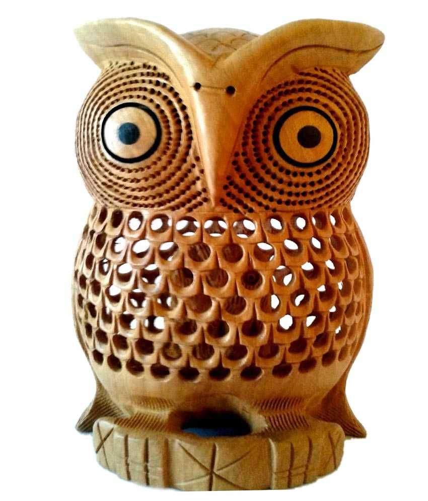 Bhoomi Craft Decorative Showpiece Handmade Wooden Owl Buy Bhoomi