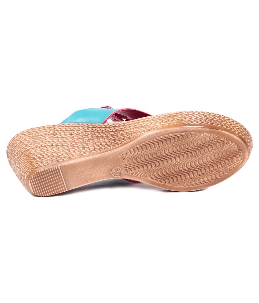 turquoise espadrilles wedge
