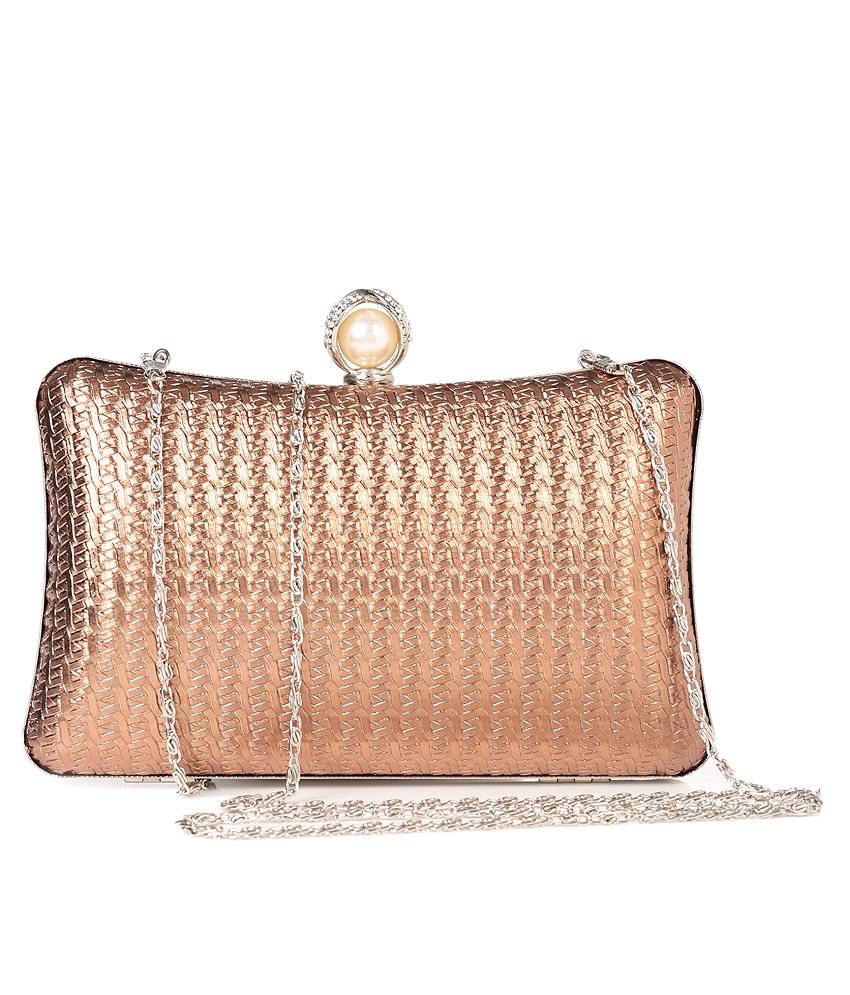 Buy bLingz 80049-COFFEE Brown Clutch at Best Prices in India - Snapdeal