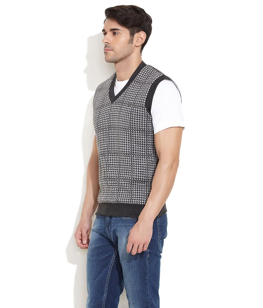 Duke Dark Grey Relaxing Houndstooth 