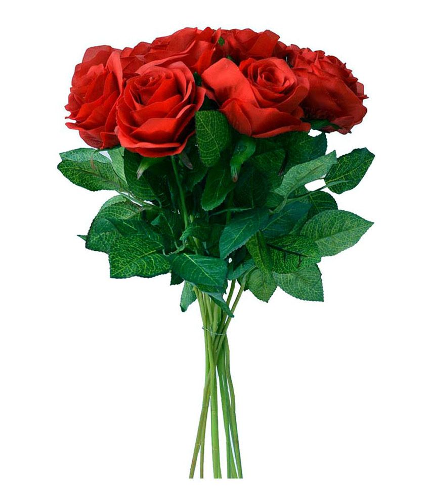 Jps Artificial Red Rose Bunch: Buy Jps Artificial Red Rose Bunch at ...