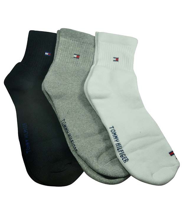 Tommy Hilfiger Multi Casual Ankle Length Socks Men 3 Pair Pack - Buy ...