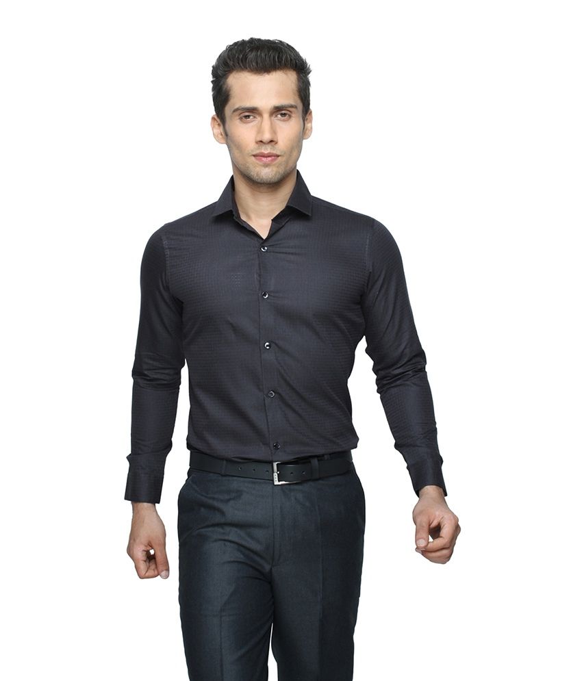 black party wear shirt for men