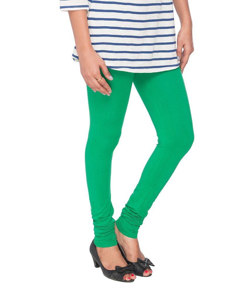 Get Chic with Prisma's Chilly Green Churidar Leggings