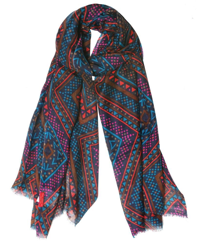 Super Drool Multicolor Woolen Stoles For Women: Buy Online at Low Price ...